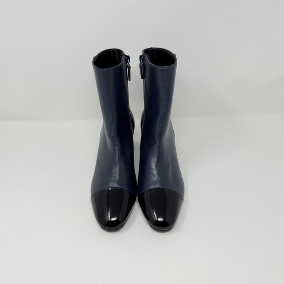 New Stuart Weitzman Milla 60 Leather Bootie Blue Sz 7.5 - Picture 8 of 15